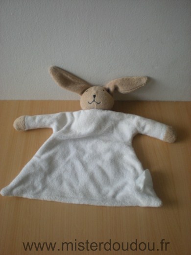 Marque Inconnue Lapin Blanc beige tissus eponge - Très bon état
