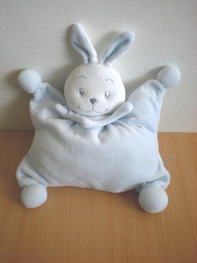 Marque Inconnue Lapin Bleu tête blanche - Très bon état