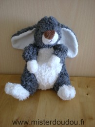 Marque Inconnue Lapin Gris blanc nez marron - Très bon état