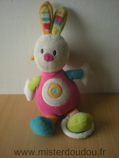 Baby sun Lapin Rose vert bleu - Très bon état