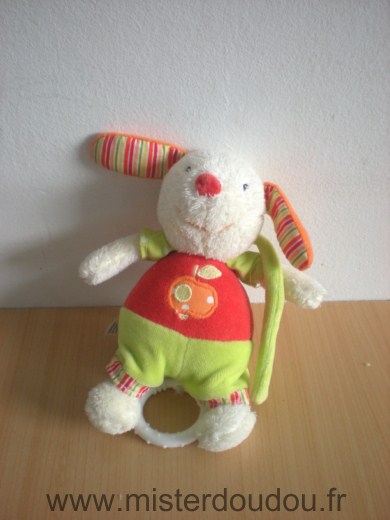 Baby sun Lapin Rouge vert motif pomme - Très bon état