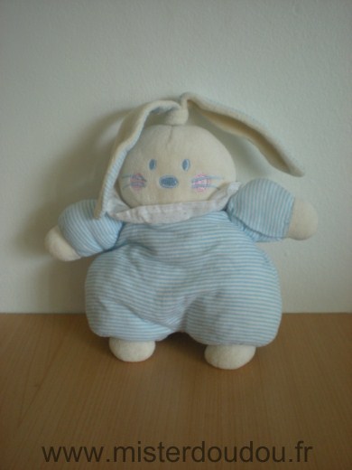 Bengy Lapin Rayé bleu blanc - Très bon état
