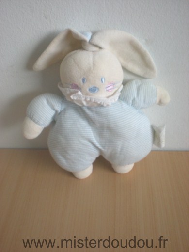 Bengy Lapin Rayé bleu blanc - Très bon état