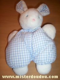 Cédéji Lapin Vichy bleu - Très bon état