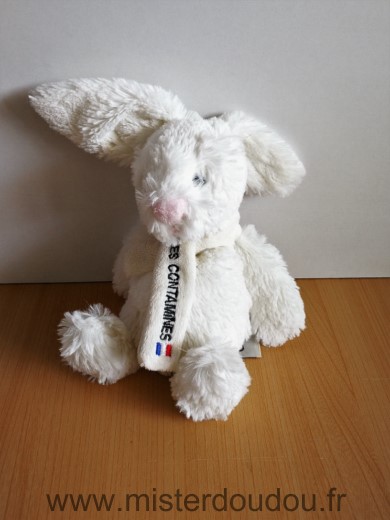 Cmp Lapin Blanc nez rose echarpe les contamines - Très bon état
