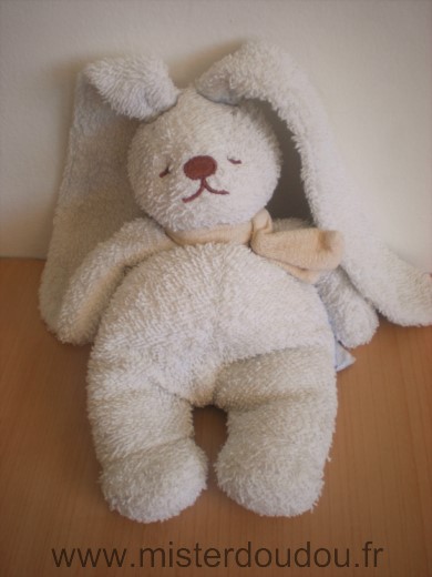 Comptine Lapin Blanc tissus eponge - Bon état