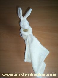 Doudou et compagnie Lapin Lapin avec mouchoir écrus - Très bon état