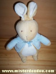 Eden Lapin Beige blanc bleu - Très bon état