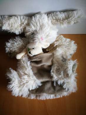 Histoire d ours Lapin Beige poche chien - Très bon état