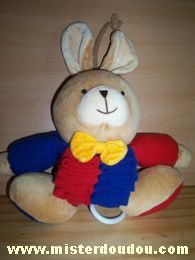 Ikéa Lapin Beige bleu rouge - Très bon état