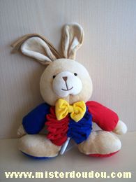 Ikéa Lapin Beige rouge bleu - Très bon état