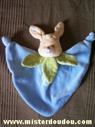 Jollybaby Lapin Bleu feuilles veres - Très bon état