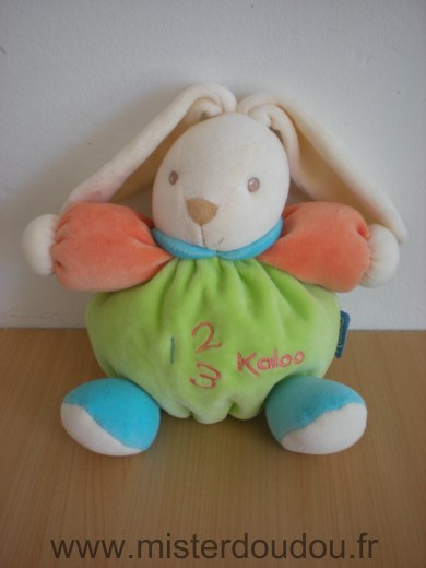 Kaloo Lapin 123 vert orange - Très bon état