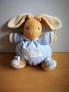 Kaloo Lapin Bleu blanc beige - Très bon état