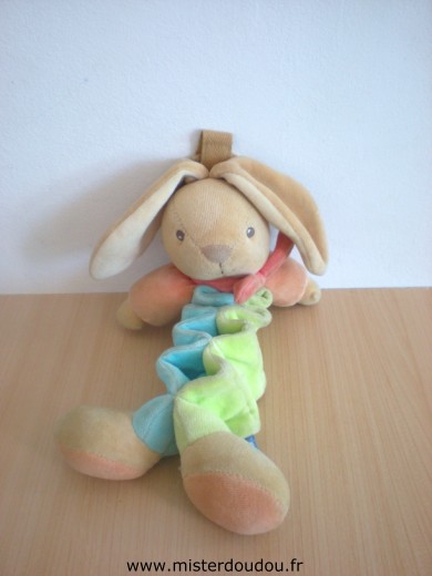 Kaloo Lapin Bleu vert orange - Mauvais état