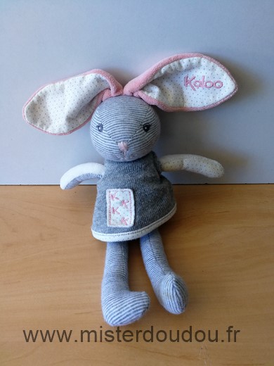 Kaloo Lapin Gris rose - Très bon état