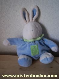 Klorane Lapin Bleu clair col vert - Très bon état