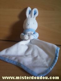 Klorane Lapin Bleu rayé blanc mouchoir blanc - Très bon état