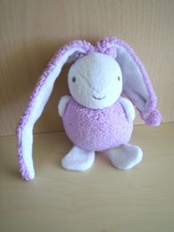 Marque Inconnue Lapin Mauve blanc - Etat moyen