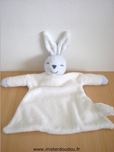 Marque Inconnue Lapin Tissus eponge blanc bleu - Très bon état