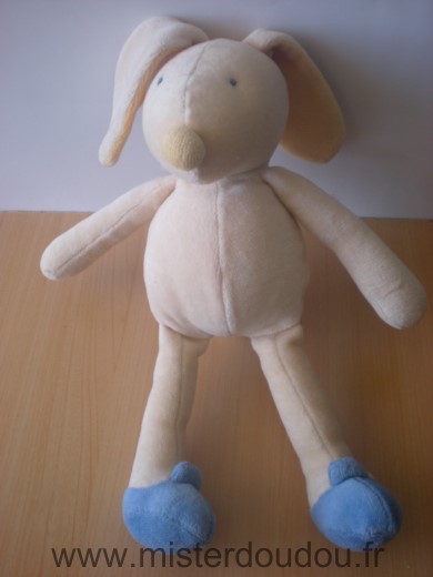 Moulin roty Lapin Beige bleu - Très bon état
