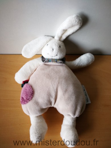 Moulin roty Lapin Beige rond violet mauve luc et lea - Très bon état