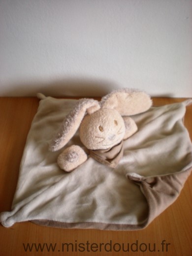 Nature et découvertes Lapin Velours beige dessus tissus marron dessous - Très bon état