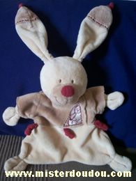 Nicotoy Lapin Beige nez bordeau - Très bon état