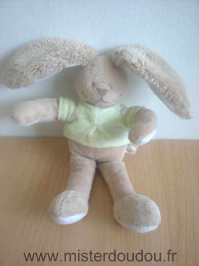 Noukie s Lapin Beige tshirt vert - Très bon état