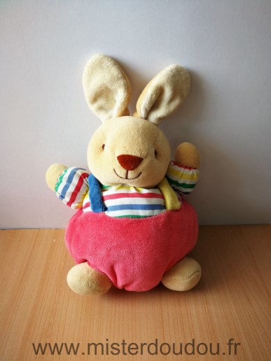 Noukie s Lapin Rouge rayures - Bon état