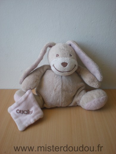 Obaibi okaidi Lapin Beige rose - Très bon état
