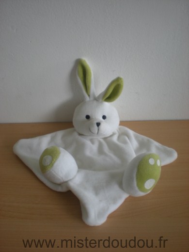 Planete bleue Lapin Blanc vert - Très bon état