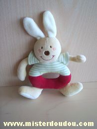 Sucre d orge Lapin Beige rouge rayé vert bleu - Très bon état