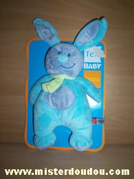 Tex Lapin Bleu-violet, avec une écharpe verte - Neuf