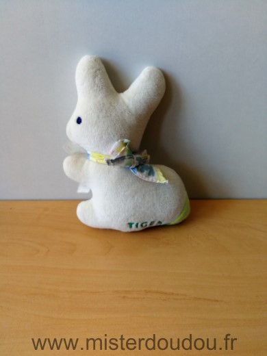 Tigex Lapin Blanc vert ruban - Très bon état