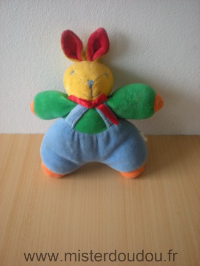 Marque Inconnue Lapin Bleu vert rouge jaune - Bon état