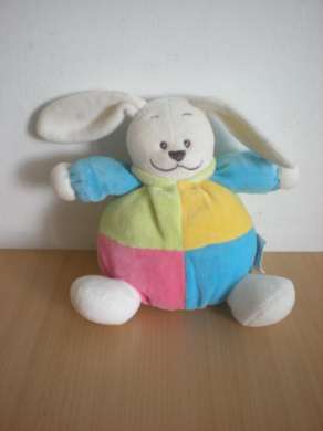 Marque Inconnue Lapin Rose vert bleu jaune - Très bon état