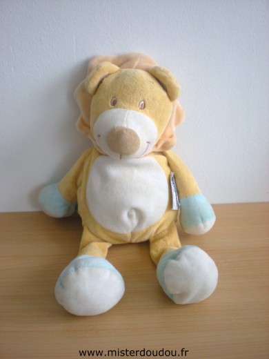 Amtoys Lion Jaune blanc bleu - Très bon état