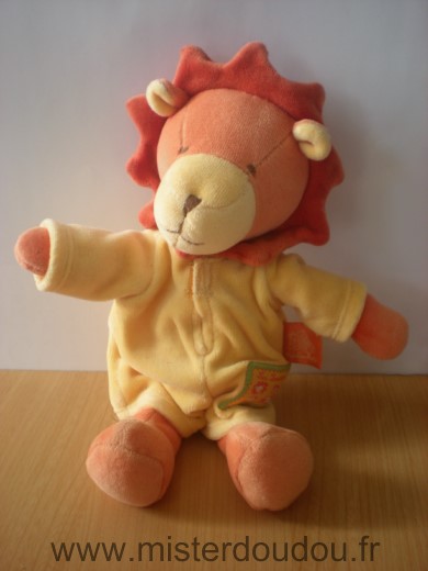 Moulin roty Lion Orange jaune les loustics - Très bon état