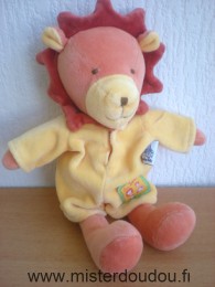 Moulin roty Lion Orange jaune les loustics - Très bon état
