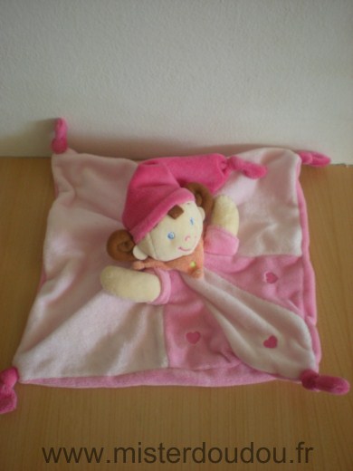 Nicotoy Lutin Fee fille rose coeurs - Très bon état