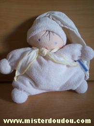 Nounours Lutin Ecru bonnet en lange blanc - Très bon état