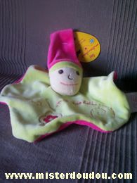 Un rêve de bébé Lutin Vert anis dessus rose fushia dessous - Neuf