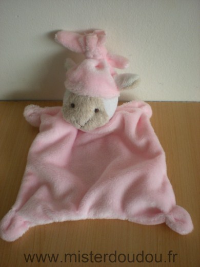 Marque Inconnue Mouton Rose bonnet rose museau beige - Très bon état