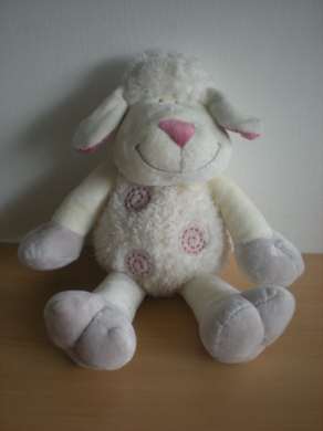 Kiabi baby Mouton Ecru bordeau spirales - Très bon état
