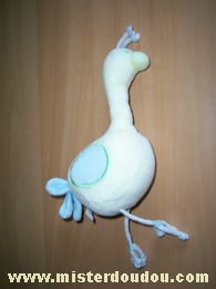 Tex Oiseau Jaune bleu pastels - Très bon état