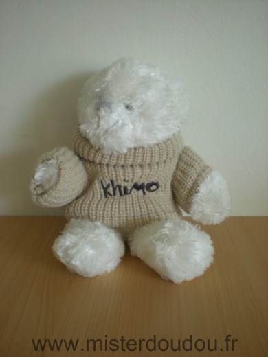 Marque Inconnue Ours Blanc pull khimo - Très bon état