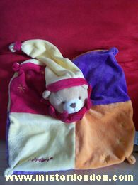 Baby nat Ours Orange jaune violet rouge - Très bon état