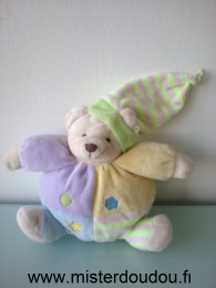 Cmp Ours Multicolore pastels mauve vert jaune - Très bon état