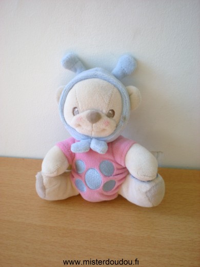 Fisher-price Ours Beige rose bleu - Très bon état